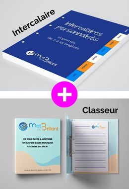 Classeurs et intercalaires